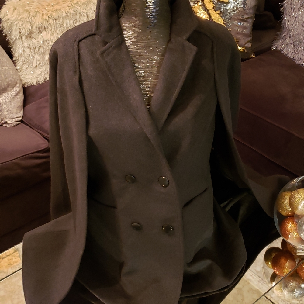 Wool Double Breasted Cape.  NEW W/O TAGS